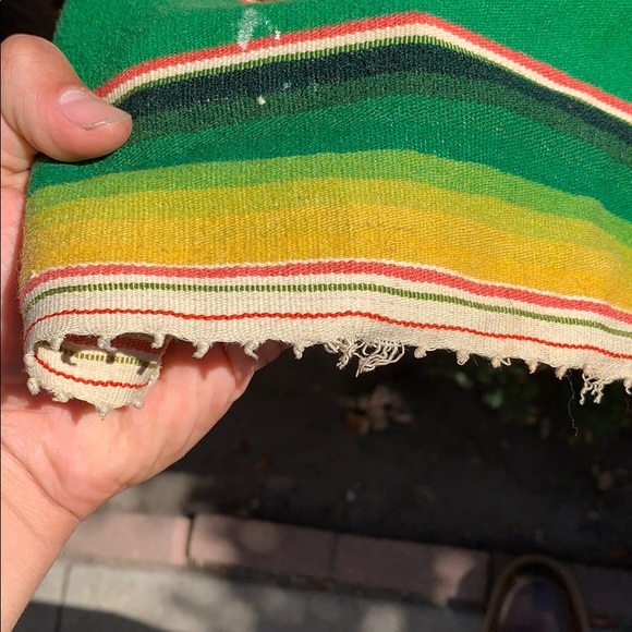 Vintage Mexican Serape Saltillo - Picture 3 of 3
